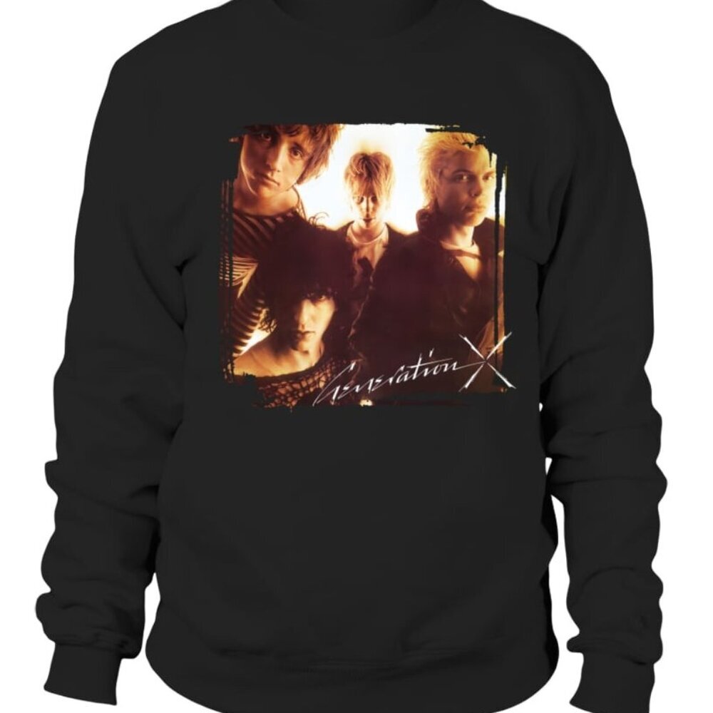 Generation X Vintage Logo Crewneck Sweatshirt Punk Rock Band Graphic Retro 05